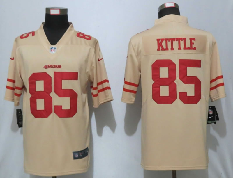 Nike San Francisco 49ers 85 Kittle Vapor Untouchable Nike Gold Inverted Legend Jersey,We sell and wholesale Nike San Francisco 49ers 85 Kittle Vapor Untouchable Nike Gold Inverted Legend Jersey on line form chian!